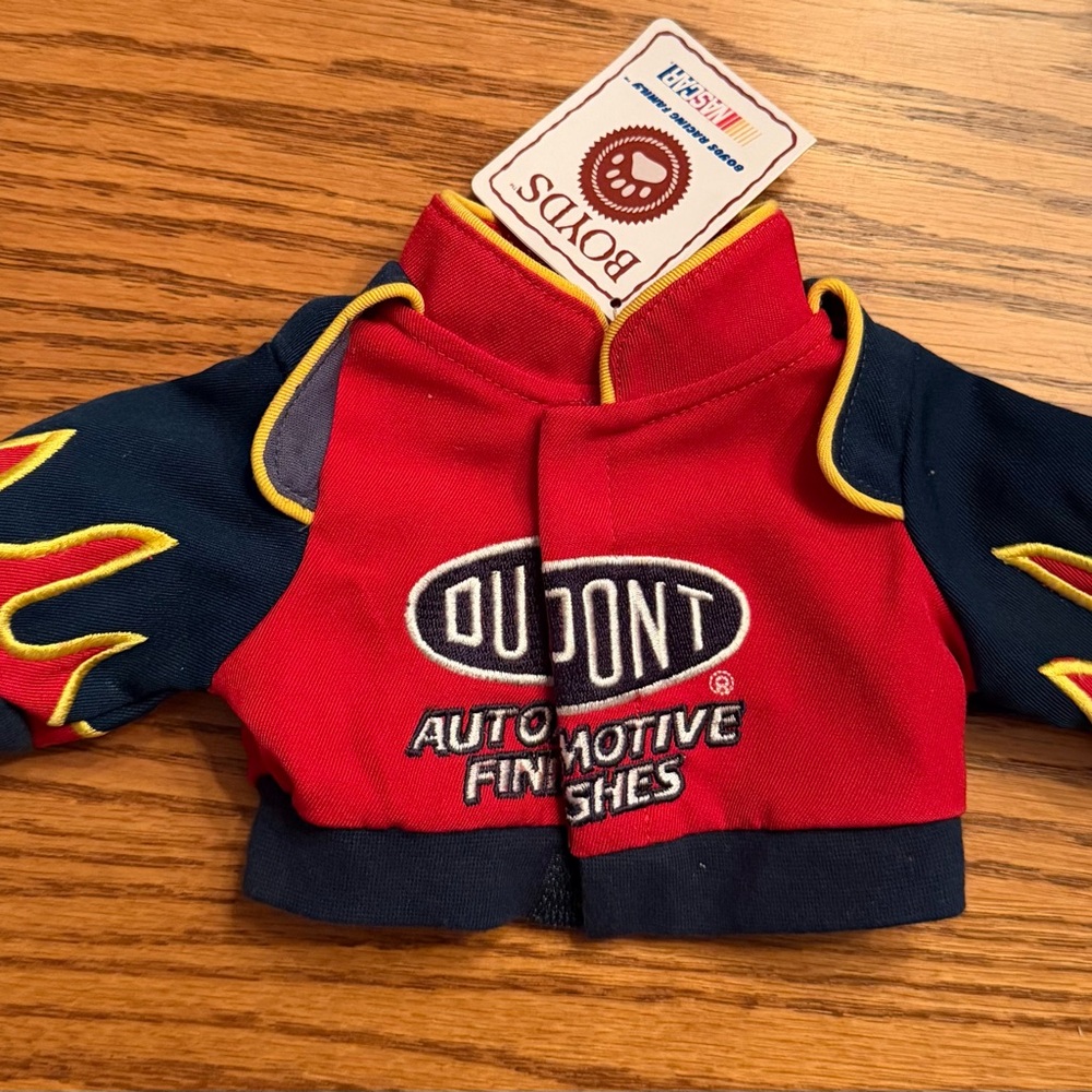 Boyds Bears Red and Blue DuPont Racing Jacket for small dolls/bears